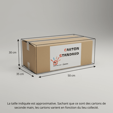 Charger l'image dans la galerie, CARTON DE DÉMÉNAGEMENT STANDARD - Carton plein - Boutique de cartons de déménagements